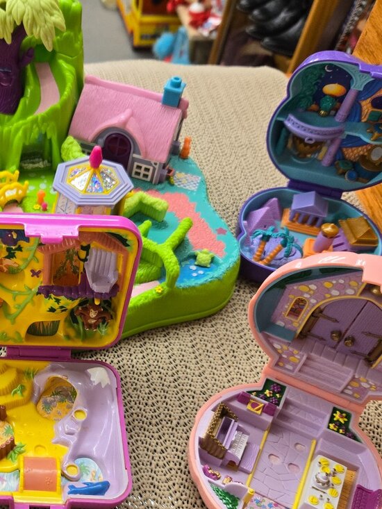 Bluebird Other - Vintage Bluebird Polly Pocket LOT compacts and one monkey figure